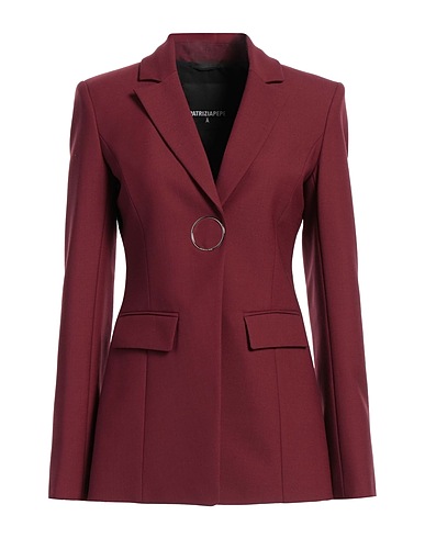 PATRIZIA PEPE Blazer Burgundy 53% Polyester, 43% Virgin Wool, 4% Elastane