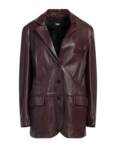 FERMAS Giacca Bordeaux Pelle