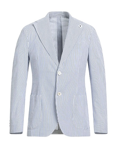LARDINI Blazer Slate blue 100% Cotton