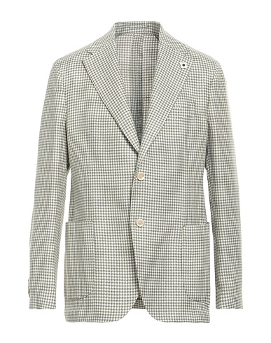 LARDINI Blazer Verde 58% Lana, 42% Lino