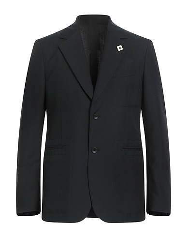 LARDINI Blazer MONOTONE Black 55% Polyester, 45% Wool