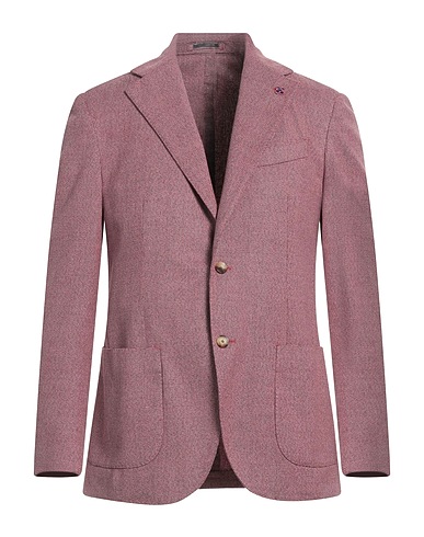 LARDINI Blazer Purple 48% Cotton, 30% Silk, 19% Wool, 3% Linen