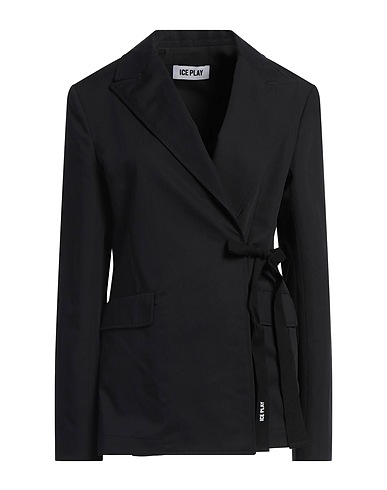 ICE PLAY Blazer Black 75% Cotton, 25% Linen
