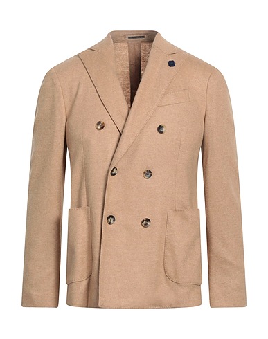 LARDINI Blazer Camel 75% Alpaca wool, 25% Polyamide