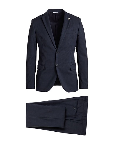 MANUEL RITZ Suits MARZOTTO FOR MANUEL RITZ Midnight blue 97% Virgin Wool, 2% Polyamide, 1% Elastane