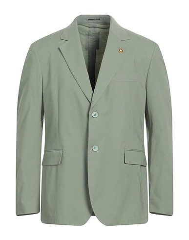 LARDINI Blazer Sage green 97% Cotton, 3% Elastane