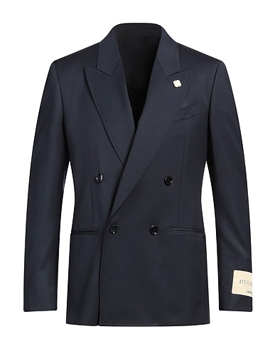 LARDINI Blazer ATTITUDE Midnight blue 100% Wool
