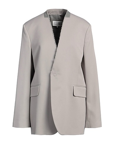 MM6 MAISON MARGIELA Blazer Light grey 54% Polyester, 44% Virgin Wool, 2% Elastane