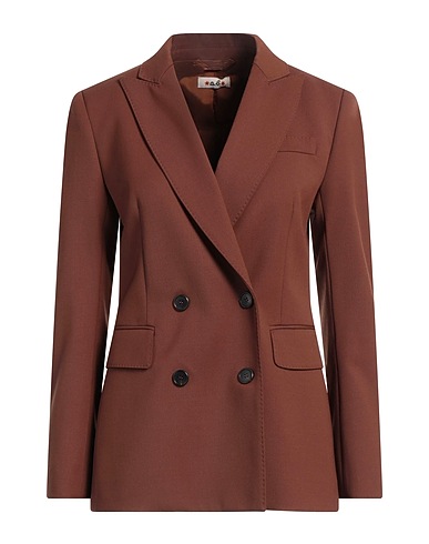 A.B. Blazer Brown 53% Polyester, 43% Virgin Wool, 4% Elastane