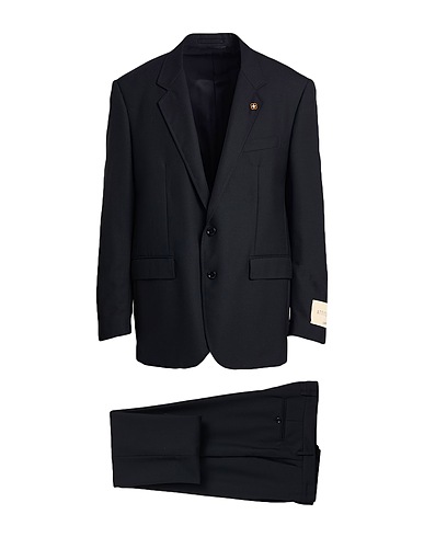 LARDINI Suits Black 100% Wool