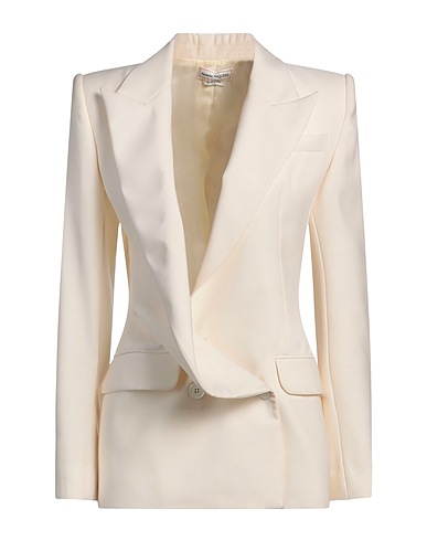 MCQUEEN Blazer Ivory 100% Wool