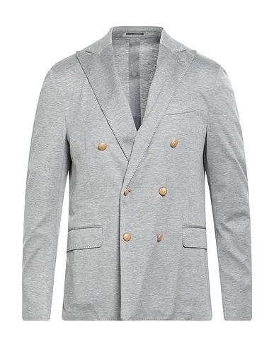 LARDINI Blazer Grey 60% Silk, 40% Cotton