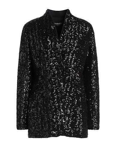 CHIARA BONI LA PETITE ROBE Blazer Black 100% Polyester, Polyamide, Elastane
