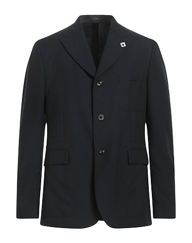LARDINI Blazer Black 55% Polyester, 45% Wool