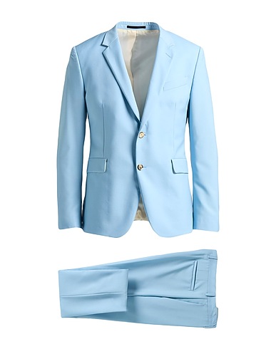 PAUL SMITH Suits Sky blue 84% Wool, 16% Mohair wool