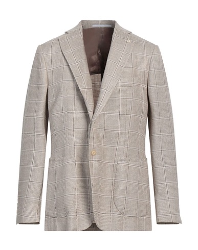 CAVALIERE Blazer Beige 45% PES, 26% Wool, 17% Viscose, 12% Linen