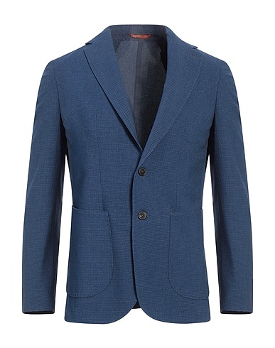 TWENTY-ONE by ANTONIO CARNEVALE Blazer Blue 80% Polyester, 16% Viscose, 4% Elastane