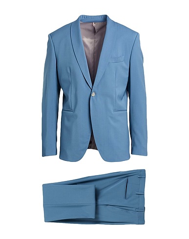 SANTANIELLO Suits TO MAGENTA Pastel blue 100% Wool