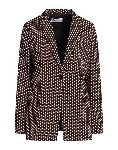 DIANA GALLESI Blazer Brown 93% Polyester, 7% Elastane