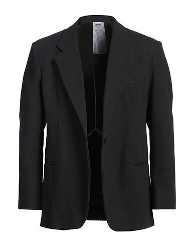 MAGLIANO Blazer Black 70% Cotton, 20% Polyester, 10% Other Fibres, Virgin Wool, Acrylic