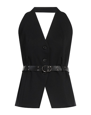 DIXIE Waistcoat Black 65% Viscose, 30% Polyamide, 5% Elastane