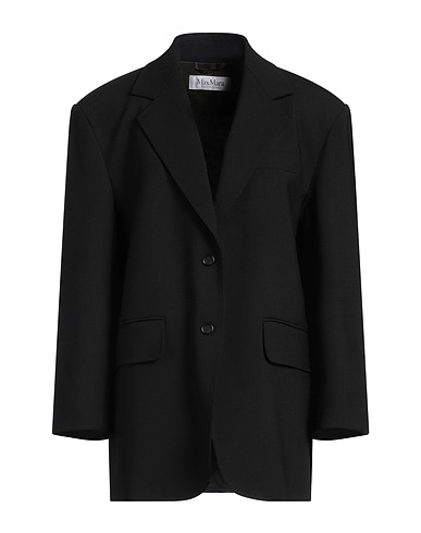 MAX MARA Blazer Black 96% Virgin Wool, 4% Elastane
