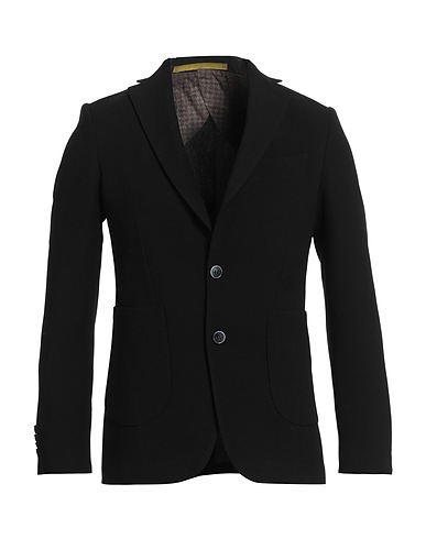 HERMAN & SONS Blazer Black 66% Textile fibres, 34% Cotton