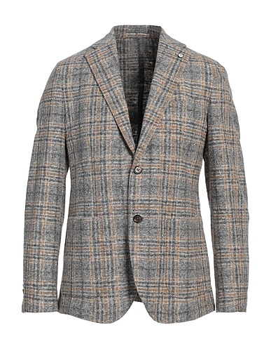 L.B.M. 1911 Blazer Grey 37% Cotton, 25% Acrylic, 24% Polyester, 14% Virgin Wool