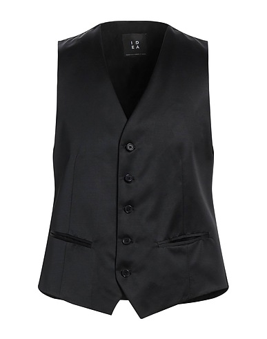 IDEA ITALIAN DESIGN ELEMENTS OF APPAREL Suit vest Black 58% Viscose, 42% Virgin Wool