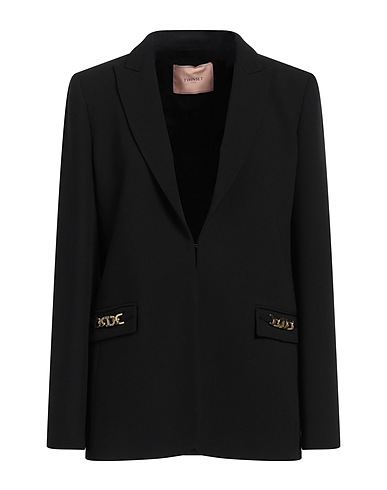 TWINSET Giacca Nero 70% Poliestere, 23% Viscosa, 7% Elastan