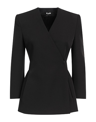 ALESSANDRO VIGILANTE Blazer Black 51% Recycled polyester, 39% Polyester, 10% Elastane