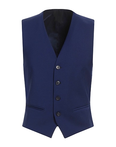BRIAN DALES Suit vest Navy 100% Wool