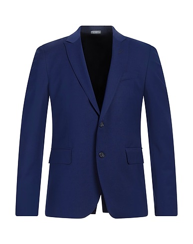 BRIAN DALES Blazer Blue 74% Wool, 22% Polyester, 4% Elastane