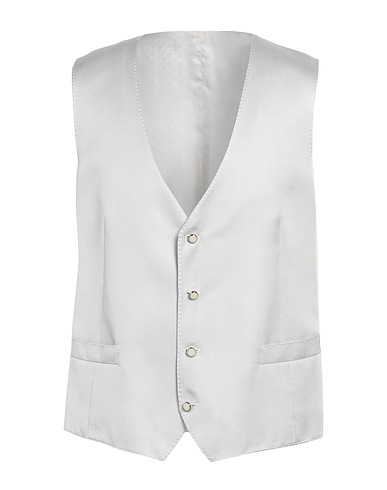 CORNELIANI Waistcoat Light grey 100% Silk
