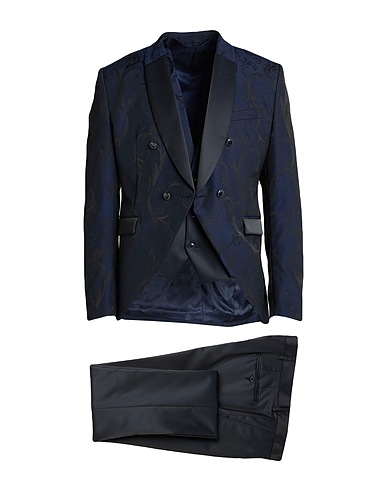 PETRELLI UOMO Suits Midnight blue 60% Wool, 40% Polyester