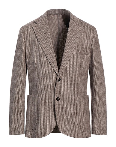 BARBA Napoli Blazer DYNAMIC Khaki 67% Wool, 30% Polyamide, 3% Other Fibres