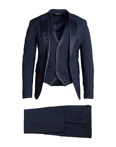 BRIAN DALES Abito Blu notte 74% Lana, 22% Poliestere, 4% Elastan