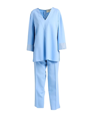 AVOLIO Milano Outfit Light blue 99% Virgin Wool, 1% Polyamide
