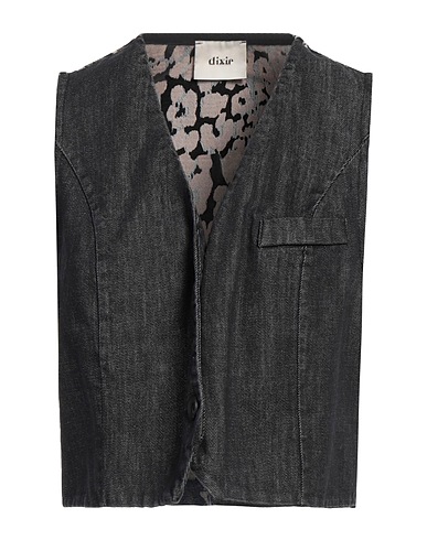 DIXIE Waistcoat Black 100% Cotton, Polyester, Other Fibres