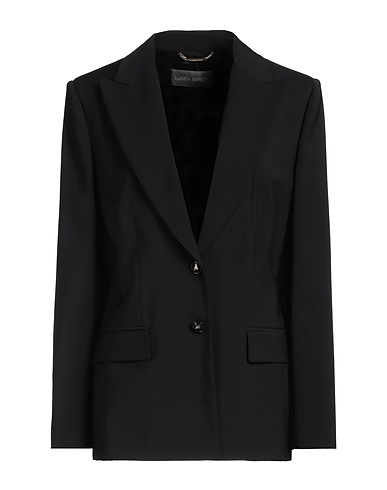 ALBERTA FERRETTI Blazer NERO 96% Virgin Wool, 4% Elastane