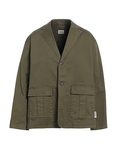 BERNA Jacket Military green 97% Cotton, 3% Elastane