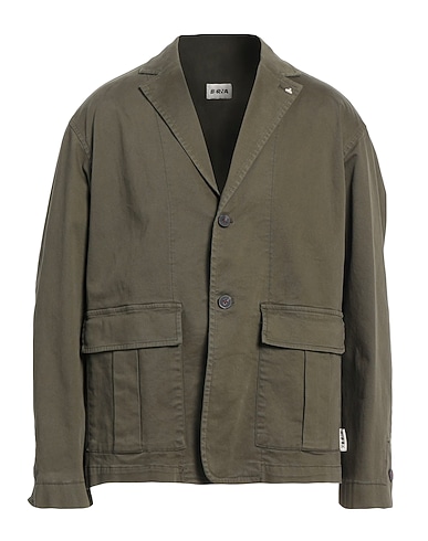 BERNA Jacket VERDE MILITARE 98% Cotton, 2% Elastane