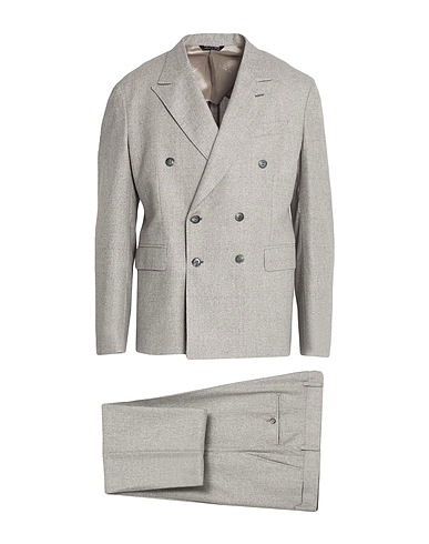 BRIAN DALES Suits Light grey 72% Silk, 28% Wool