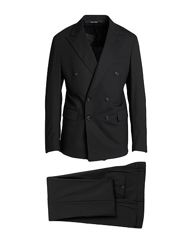 BRIAN DALES Suits Black 54% Polyester, 44% Wool, 2% Elastane