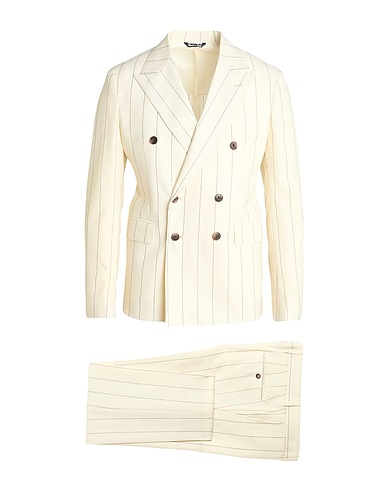 BRIAN DALES Suits Cream 100% Wool