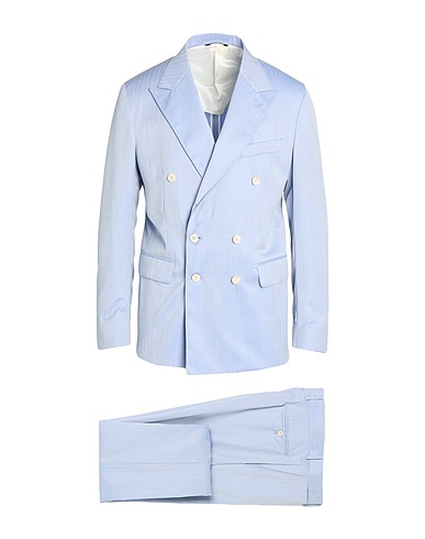 BRIAN DALES Suits Sky blue 100% Wool