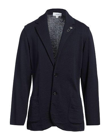 LARDINI Blazer Midnight blue 100% Virgin Wool