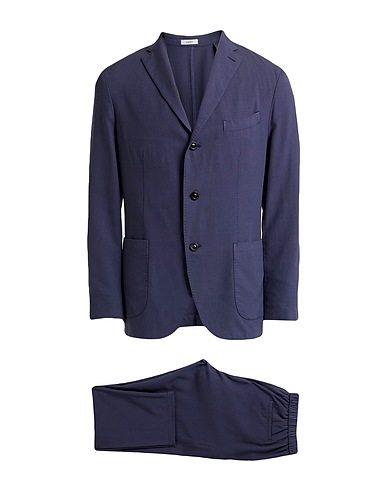 BOGLIOLI Suits Slate blue 100% Virgin Wool