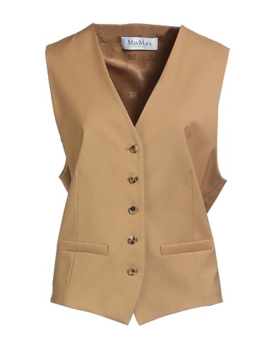 MAX MARA Gilet 100% Laine vierge, Viscose