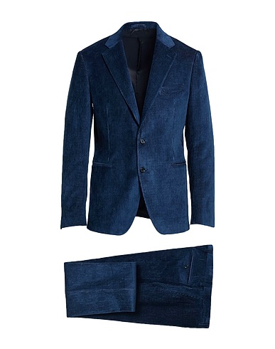 LARDINI Suits Midnight blue 55% Viscose, 44% Cotton, 1% Elastane